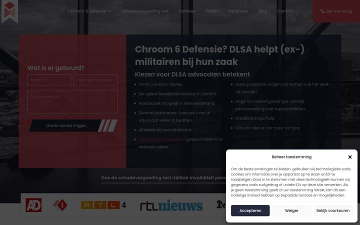 Screenshot του chroom6defensie.nl