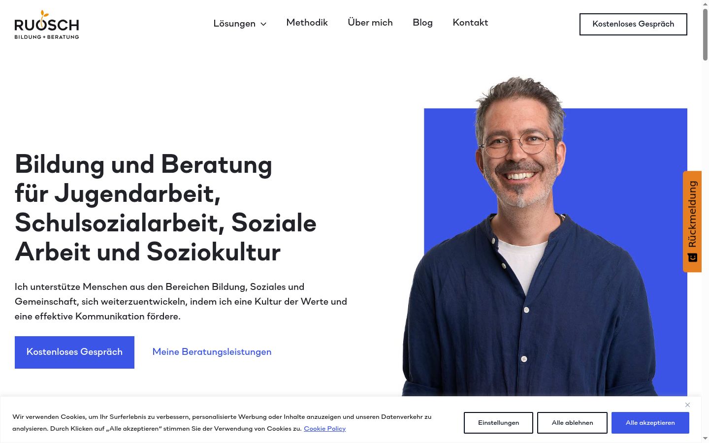 Screenshot tal-banner tal-kunsens muri qabel kwalunkwe interazzjoni