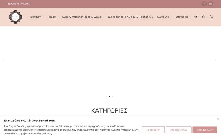 Screenshot of chrysoevents.cy