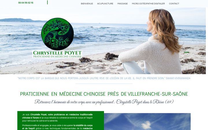 Kuvakaappaus sivustosta chrystelle-poyet.fr