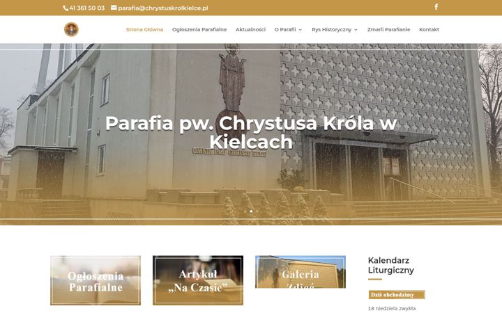 Screenshot of chrystuskrolkielce.pl