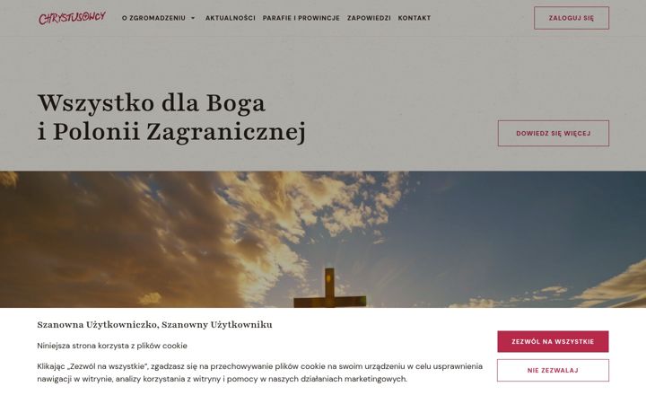 Screenshot of chrystusowcy.pl