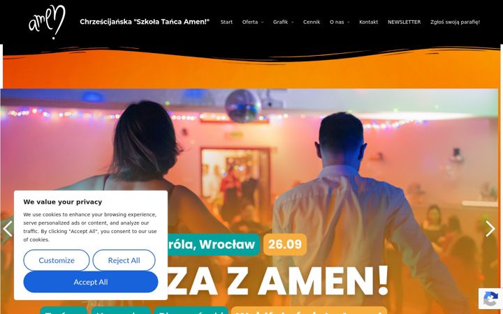 Screenshot of chrzescijanskaszkolatanca.pl