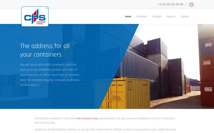 Screenshot του chs-containerhandel.nl