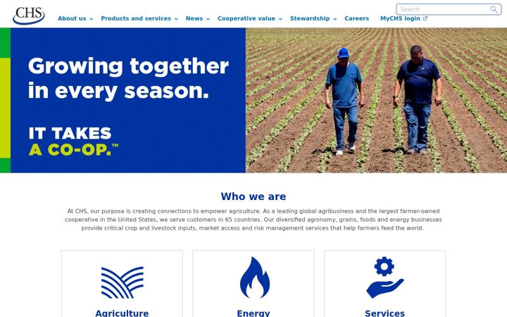 Screenshot of chsinc.com
