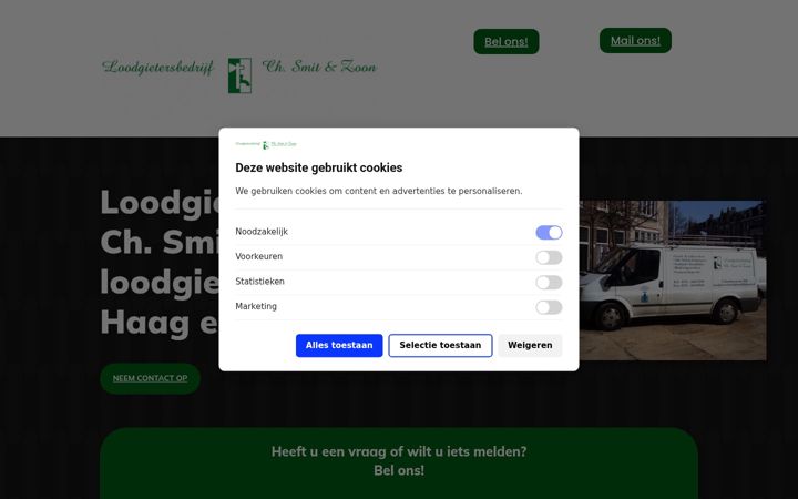 Screenshot του chsmitenzoon.nl