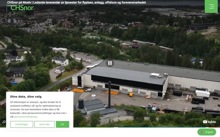 Skärmbild av chsnor.no