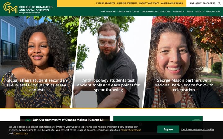 Screenshot von chss.gmu.edu
