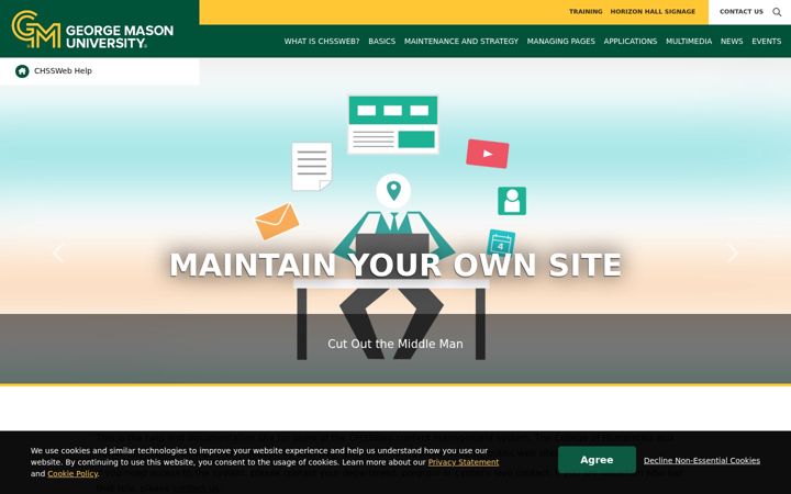 Screenshot von chssweb.gmu.edu
