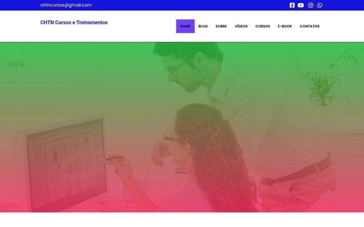 Екранна снимка на chtncursos.com.br