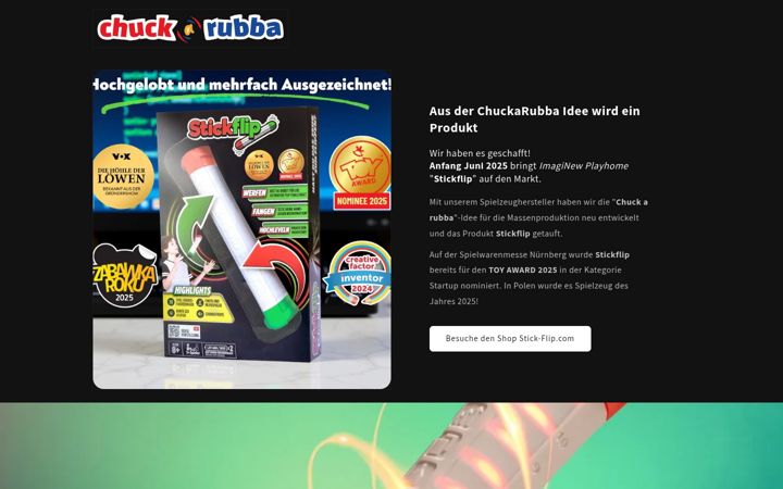 Screenshot of chuckarubba.com