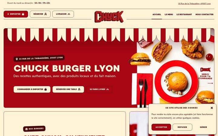 Zrzut ekranu chuckburger.fr