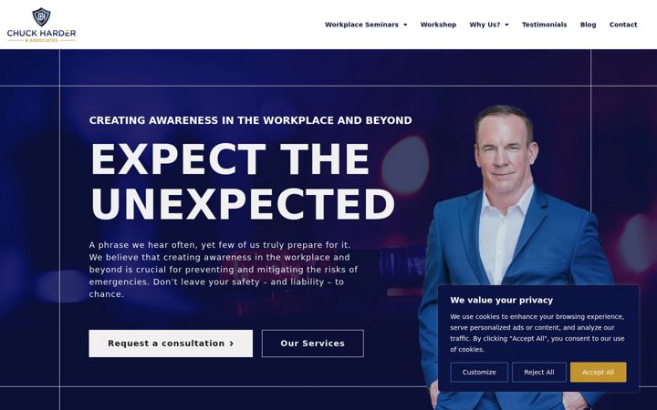 Screenshot of chuckharderassociates.com