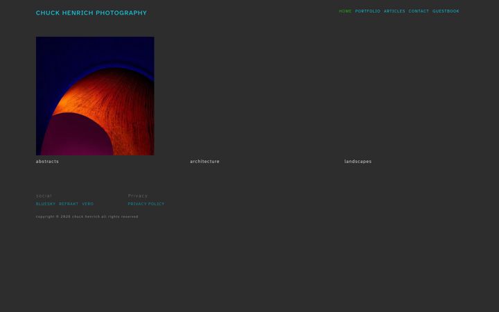 Screenshot of chuckhenrich.com