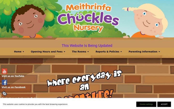 Screenshot of chucklesnursery.wales