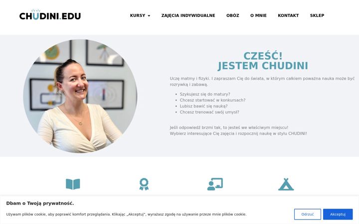 Screenshot of chudini.edu.pl