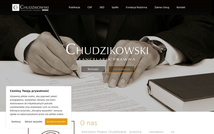 Screenshot of chudzikowski.pl