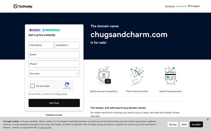 Screenshot of chugsandcharm.com