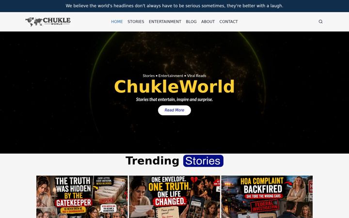 Screenshot of chukleworld.com