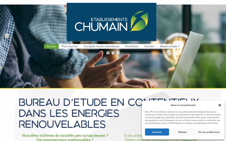 Zrzut ekranu chumain.fr