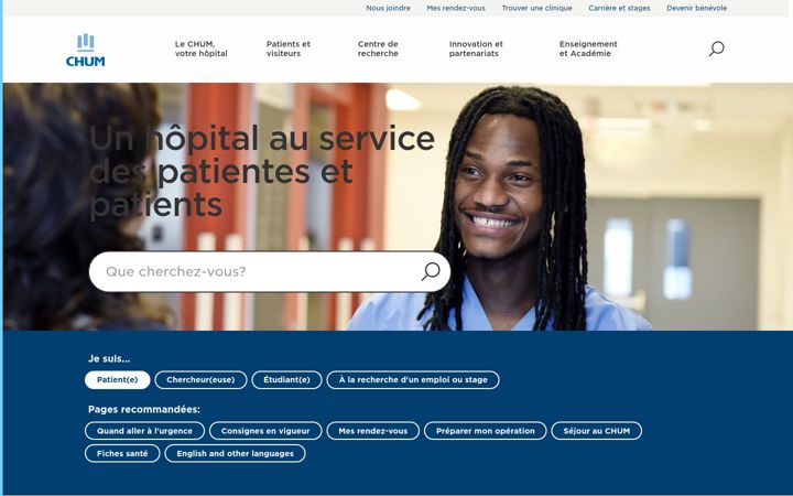 Screenshot του chumontreal.qc.ca