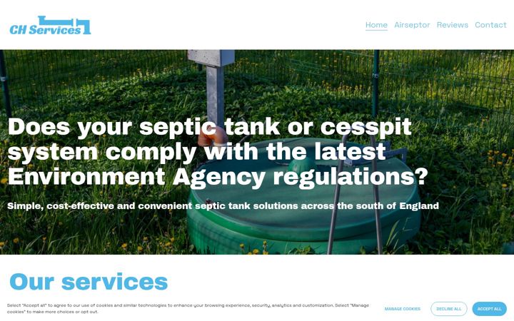 Snímek obrazovky chumphreyservices.co.uk