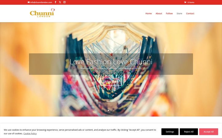 Screenshot of chunnilondon.com