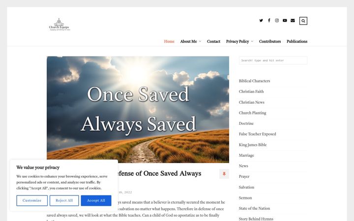 Screenshot of churchequips.com