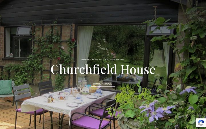 Screenshot of churchfield-house.com