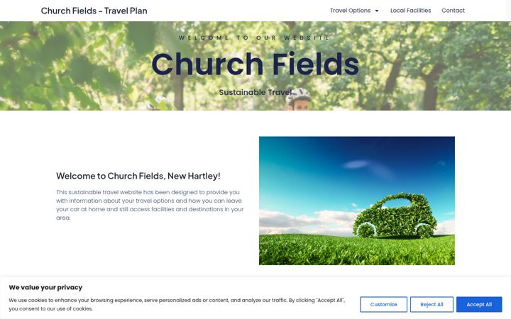 Snímek obrazovky churchfieldsnewhartley-travelplan.co.uk