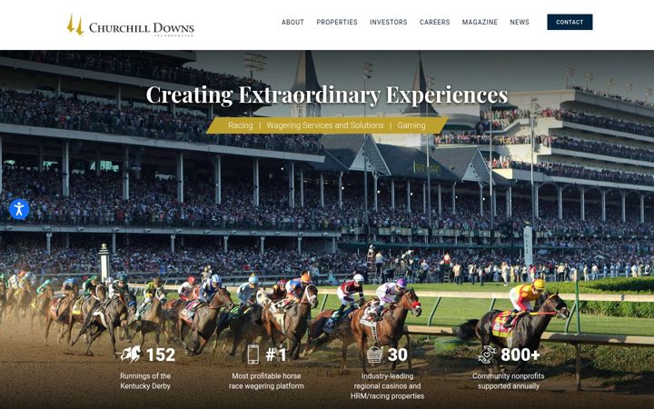 Screenshot of churchilldownsincorporated.com