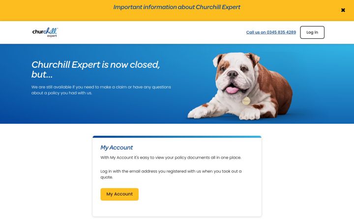 Screenshot of churchillexpert.com