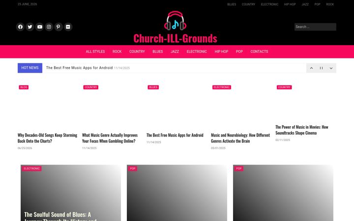 Screenshot of churchillgrounds.com