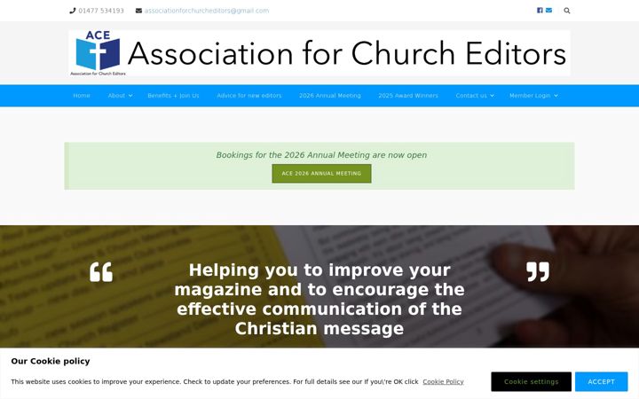 Snímek obrazovky churchmag.uk