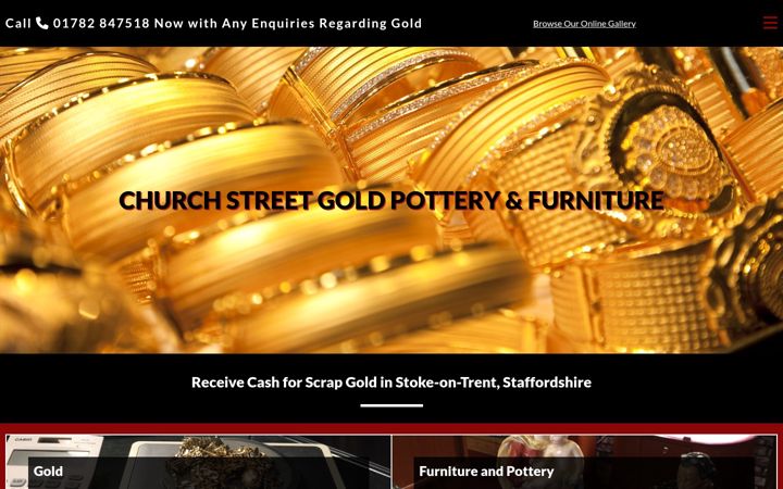 Screenshot του churchstreetgold.co.uk