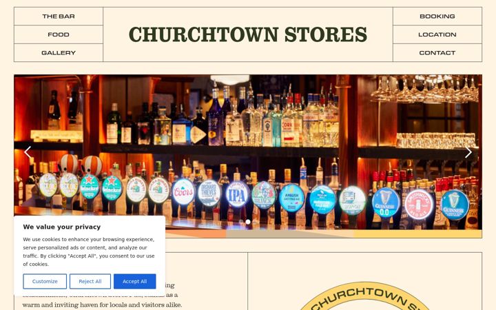 Capture d'écran de churchtownstores.ie