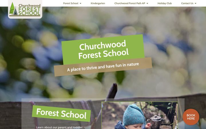 Screenshot of churchwoodforestschool.com