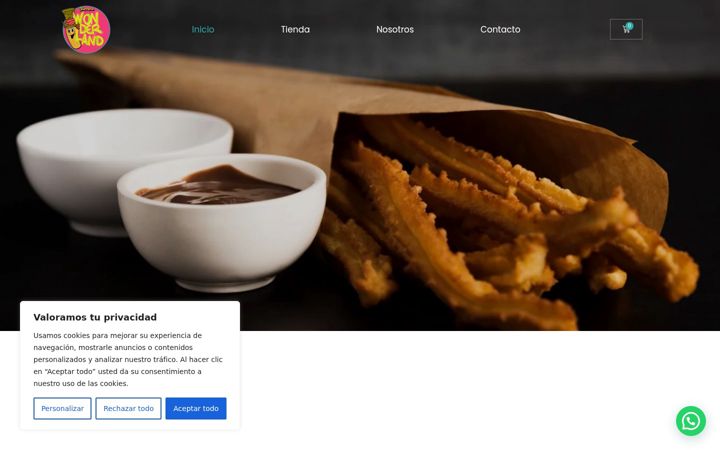 Screenshot of churreriawonderland.com