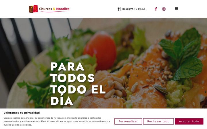 Snímek obrazovky churrosnoodles.es