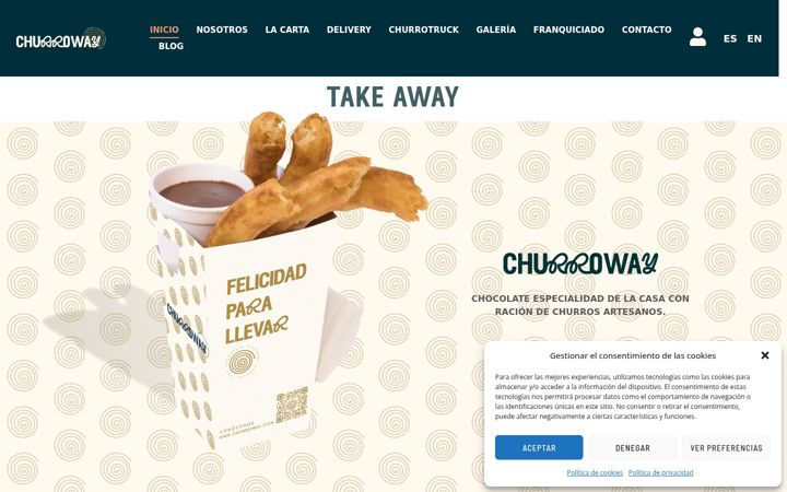 Screenshot of churroway.com