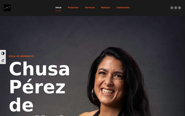 Screenshot of chusaperezdevallejo.com