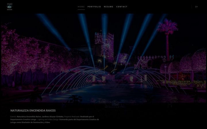 Screenshot of chusfernandez.com