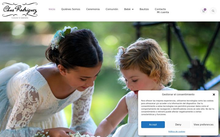 Screenshot of chusrodriguezconfeccioninfantil.com