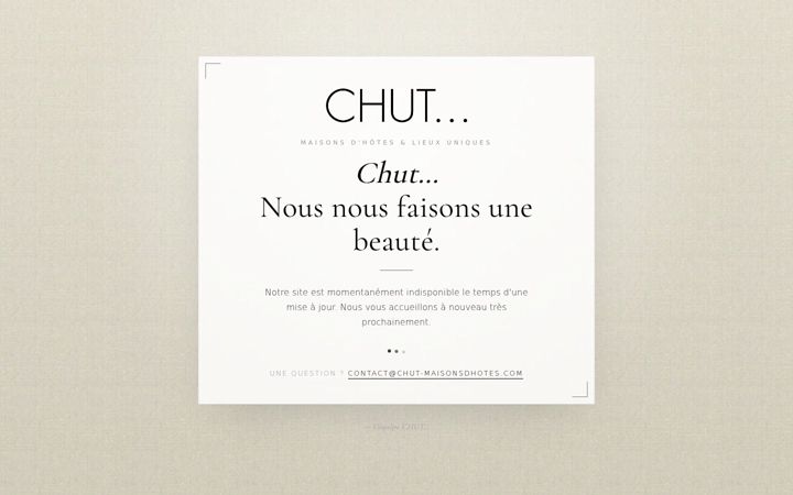 Screenshot of chut-maisonsdhotes.com