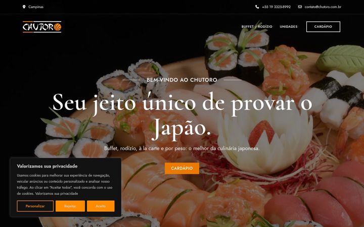 Екранна снимка на chutoro.com.br