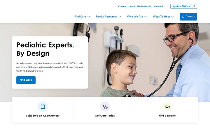 Screenshot of chw.org