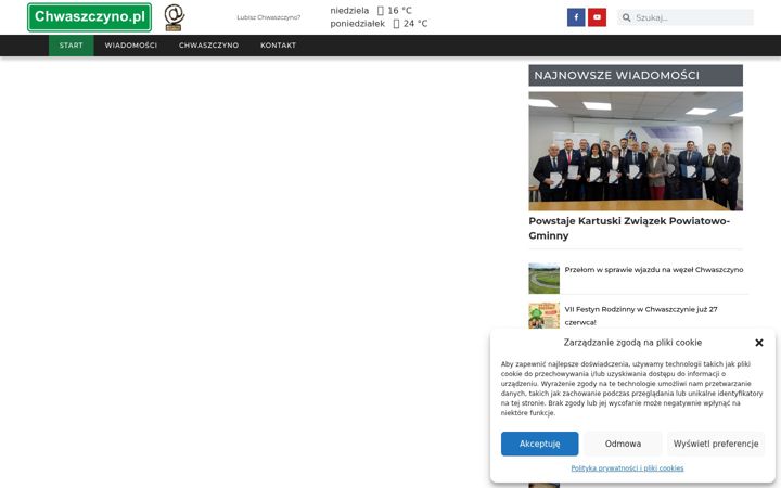 Screenshot of chwaszczyno.pl