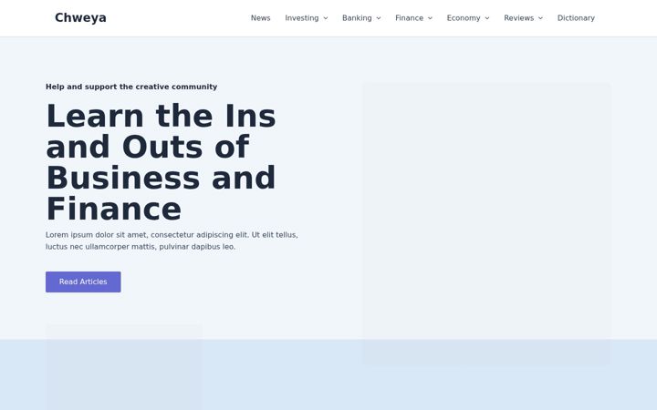 Screenshot of chweya.com