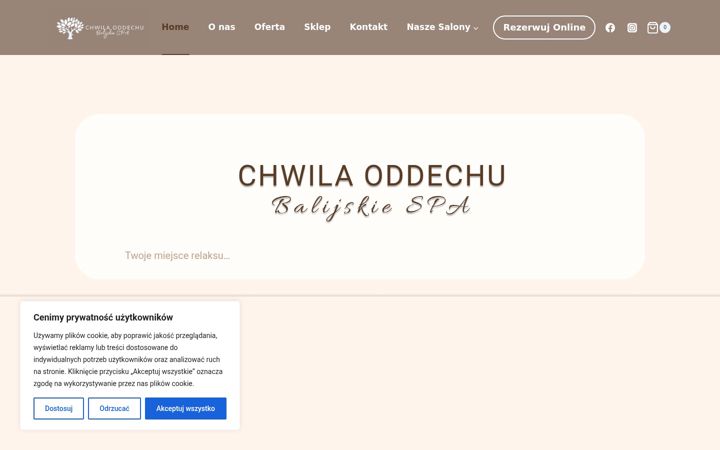 Screenshot of chwilaoddechu.pl