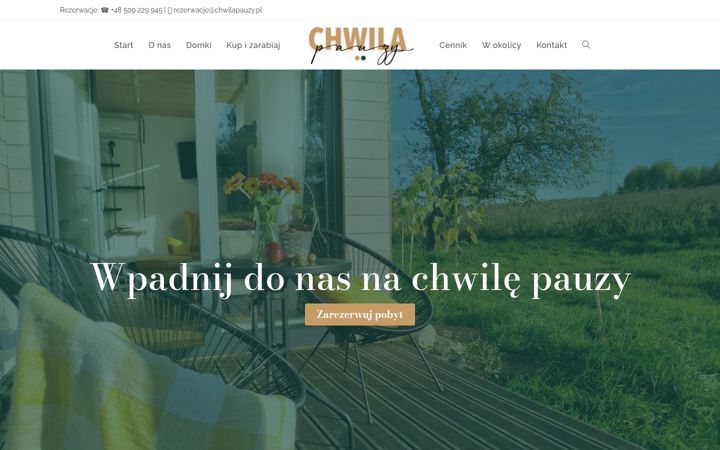 Screenshot of chwilapauzy.pl